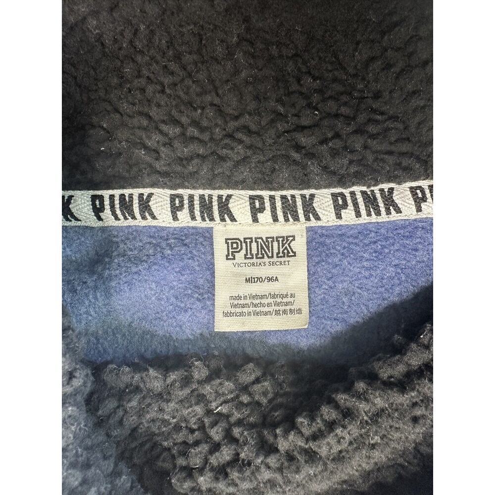 Victoria’s Secret PINK Blue Camo‎ Fleece Sweater/Pullover Size M 170/96A - Picture 6 of 9